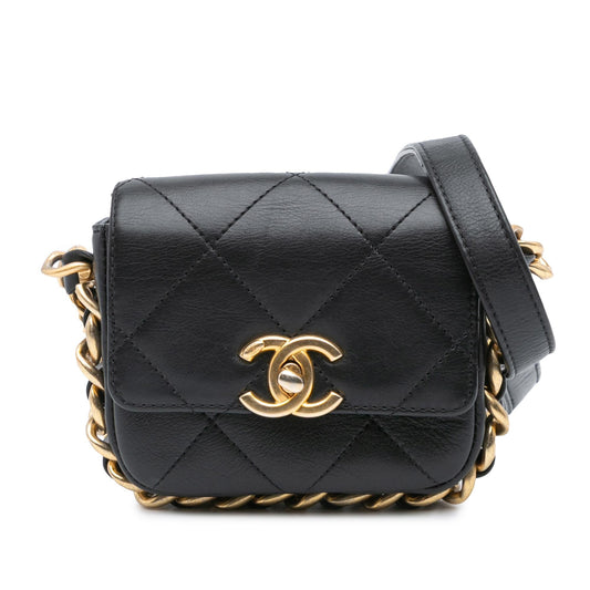 Chanel Mini Quilted Calfskin Framing Chain Flap