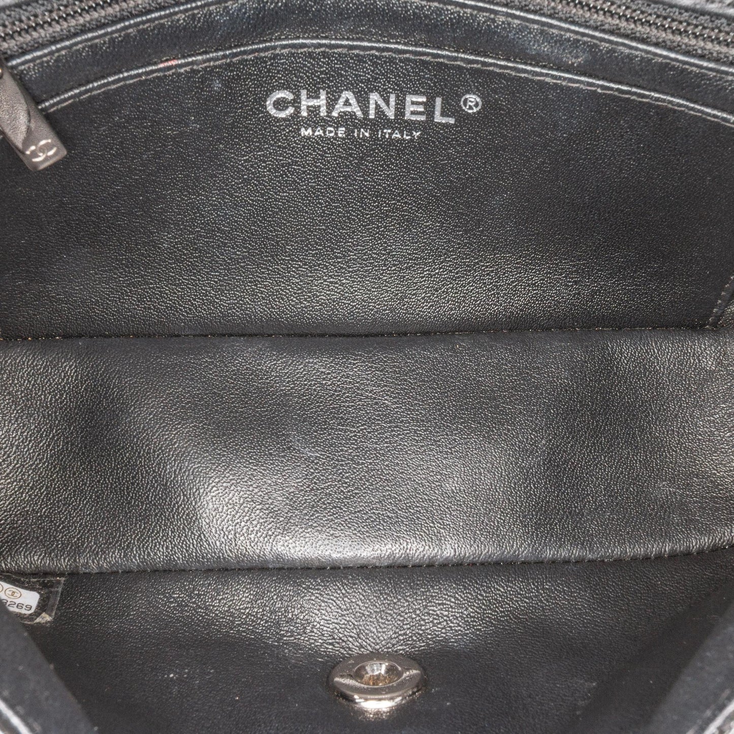 Chanel Mini Rectangular Bicolor Patent Leather Flap Bag