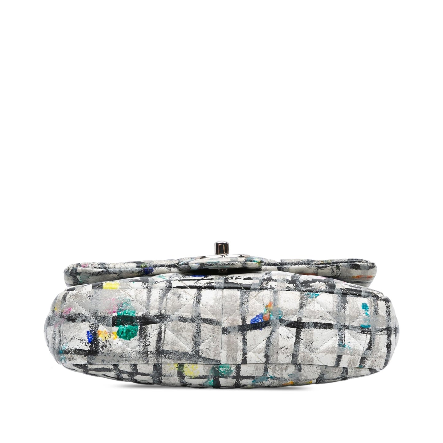 Chanel Mini Rectangular Calfskin Hand Painted Graffiti Flap