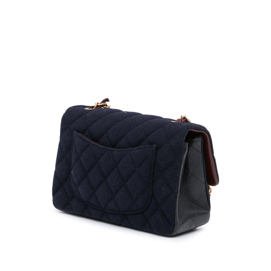 Chanel Mini Rectangular Classic Jersey Sailor Single Flap
