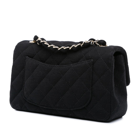 Chanel Mini Rectangular Classic Jersey Single Flap