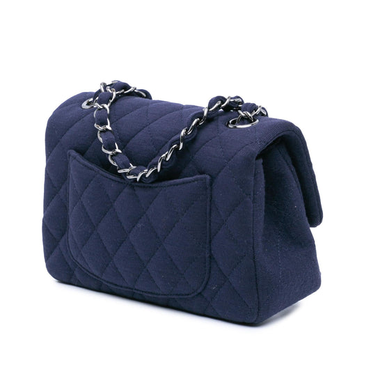 Chanel Mini Rectangular Classic Jersey Single Flap