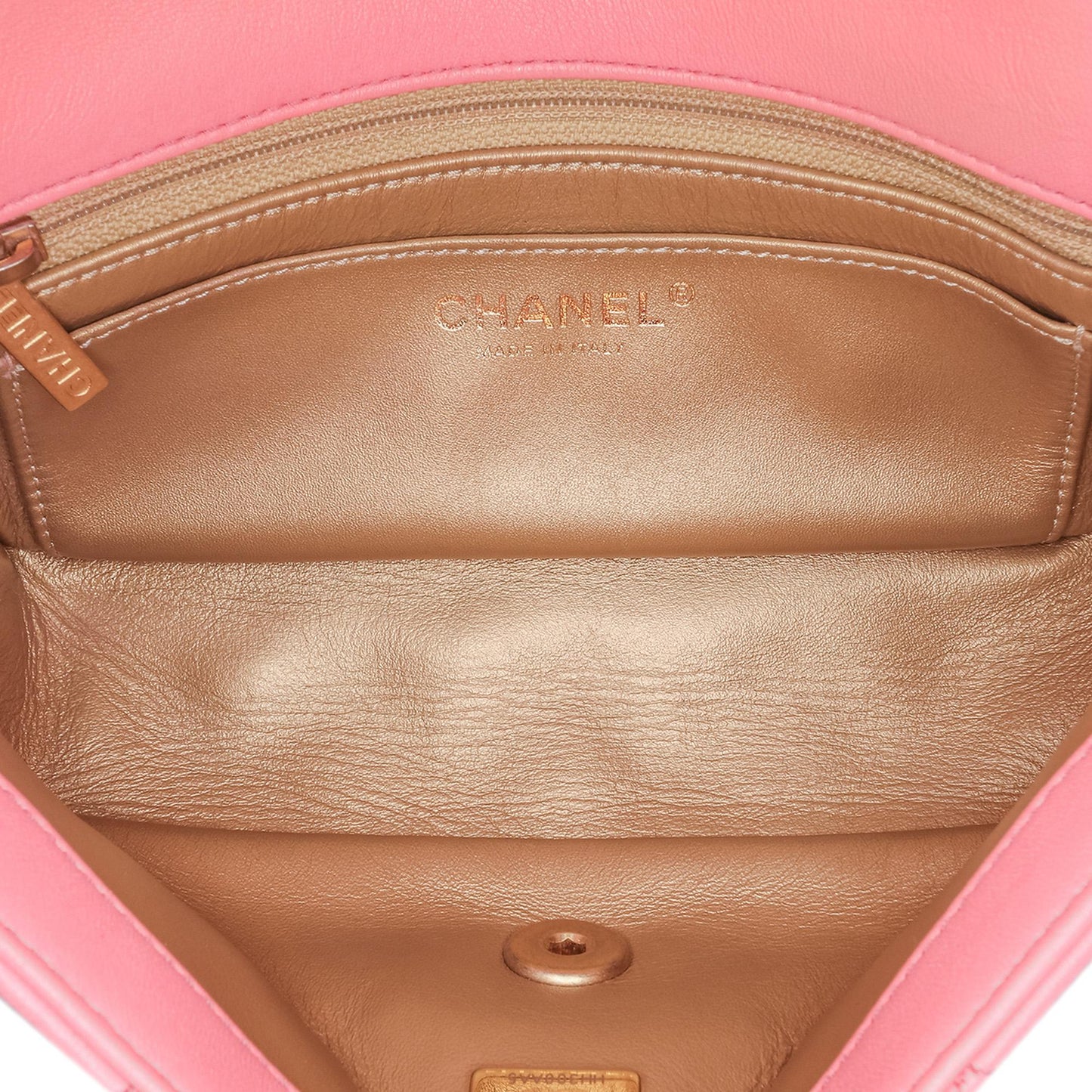 Chanel Mini Rectangular Classic Lambskin Pearl Crush Single Flap