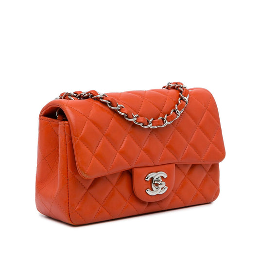 Chanel Mini Rectangular Classic Lambskin Single Flap