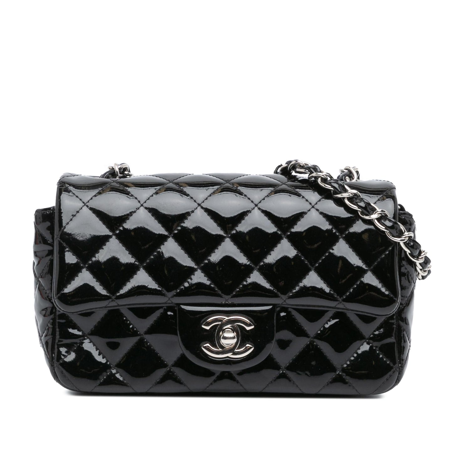Chanel Mini Rectangular Classic Patent Single Flap