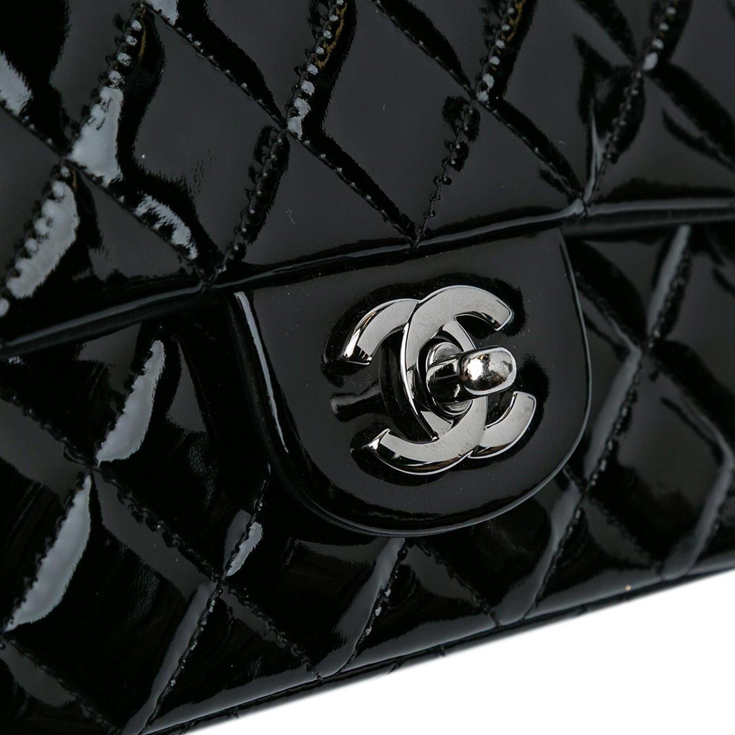 Chanel Mini Rectangular Classic Patent Single Flap