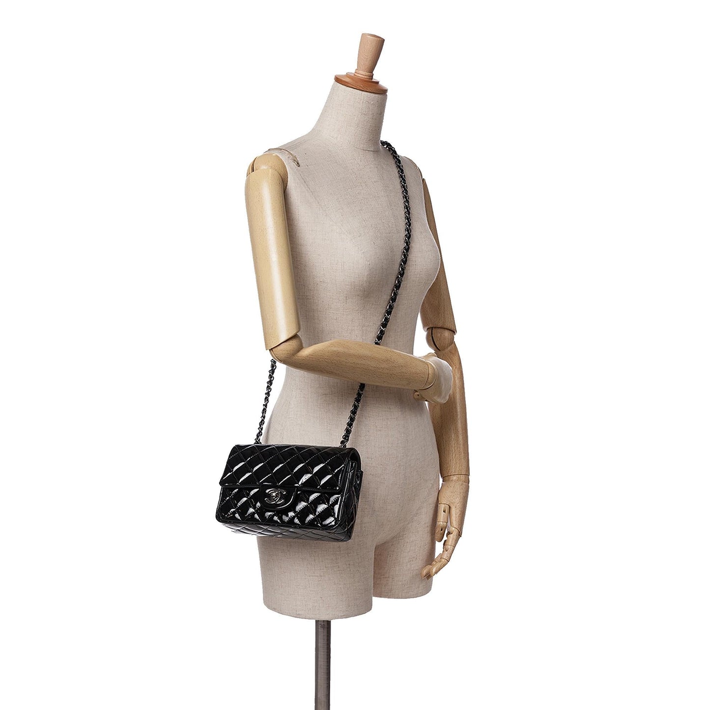 Chanel Mini Rectangular Classic Patent Single Flap