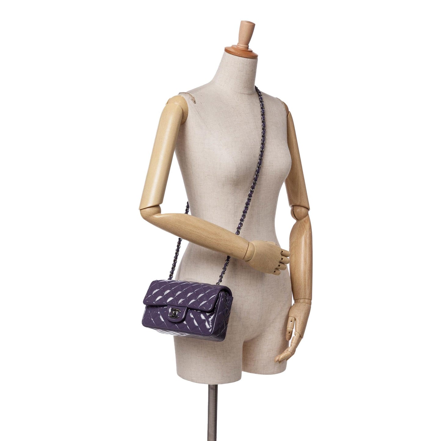 Chanel Mini Rectangular Classic Patent Single Flap