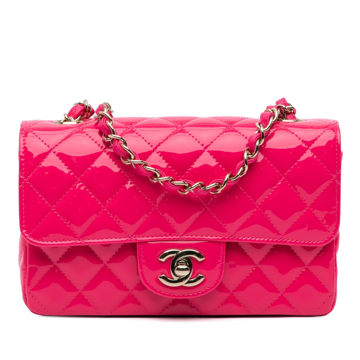 Chanel Mini Rectangular Classic Patent Single Flap