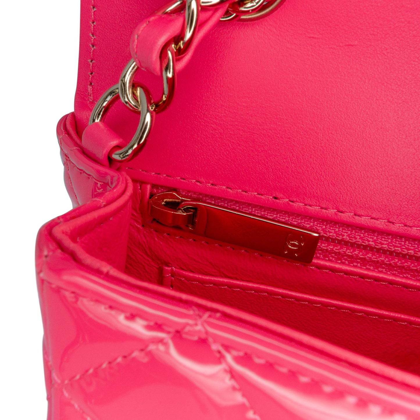 Chanel Mini Rectangular Classic Patent Single Flap