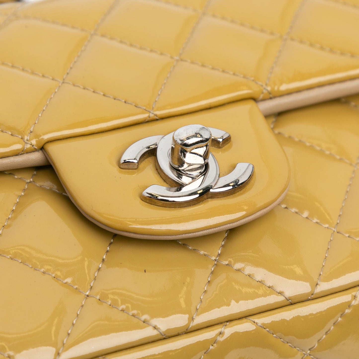 Chanel Mini Rectangular Classic Patent Single Flap