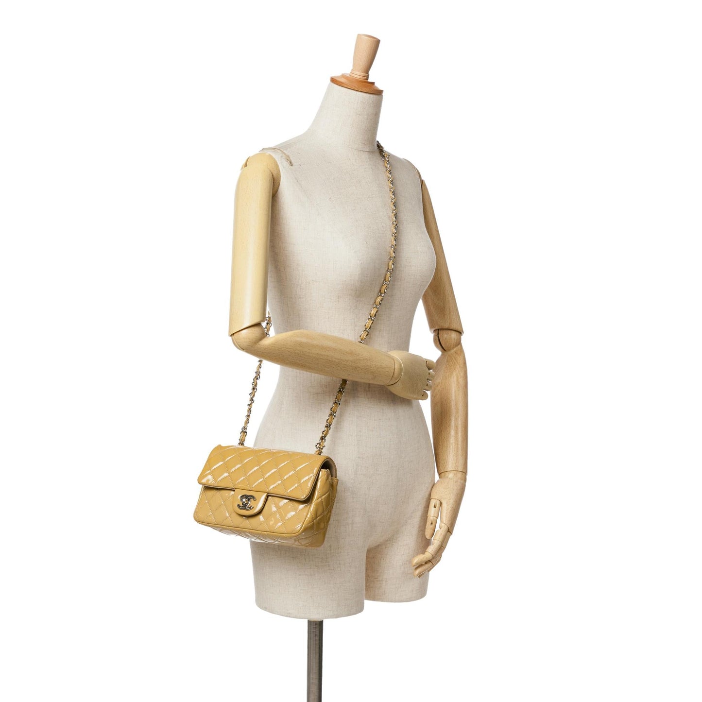 Chanel Mini Rectangular Classic Patent Single Flap