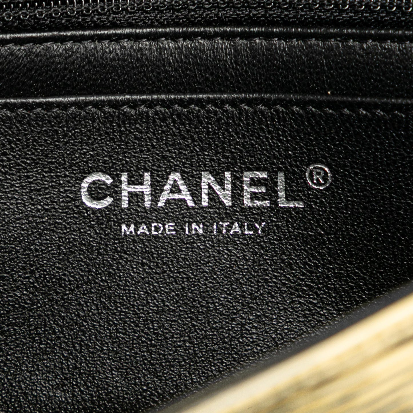 Chanel Mini Rectangular Classic Patent Striped Single Flap