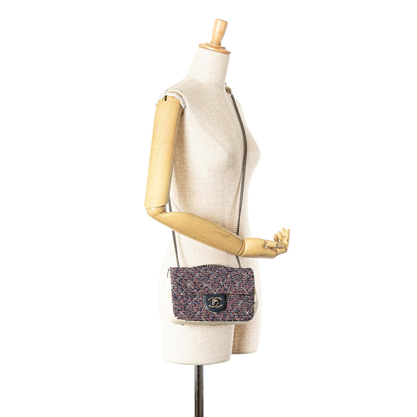 Chanel Mini Rectangular Tweed Single Flap