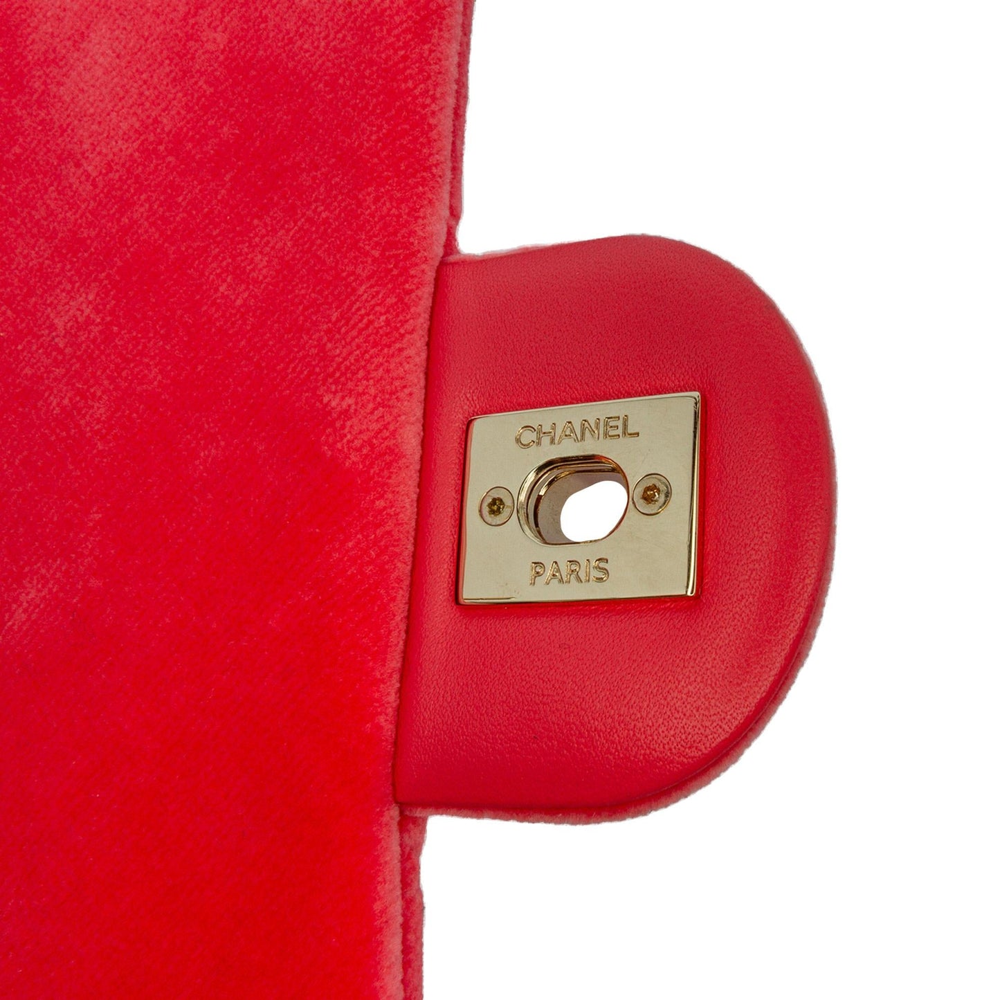 Chanel Mini Rectangular Velvet Pearl Crush Flap