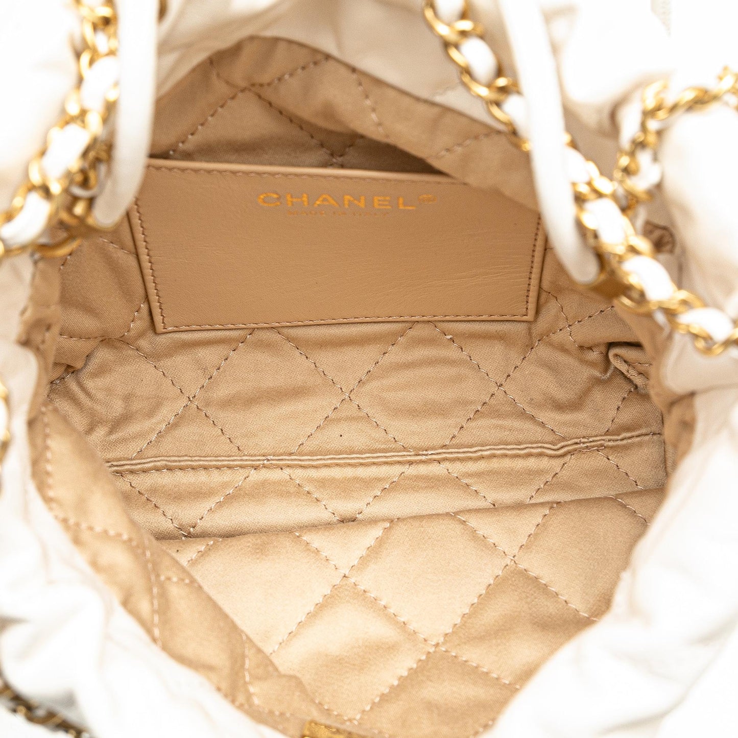 Chanel Mini Shiny Calfskin 22 Hobo (SHG-sj5j49)