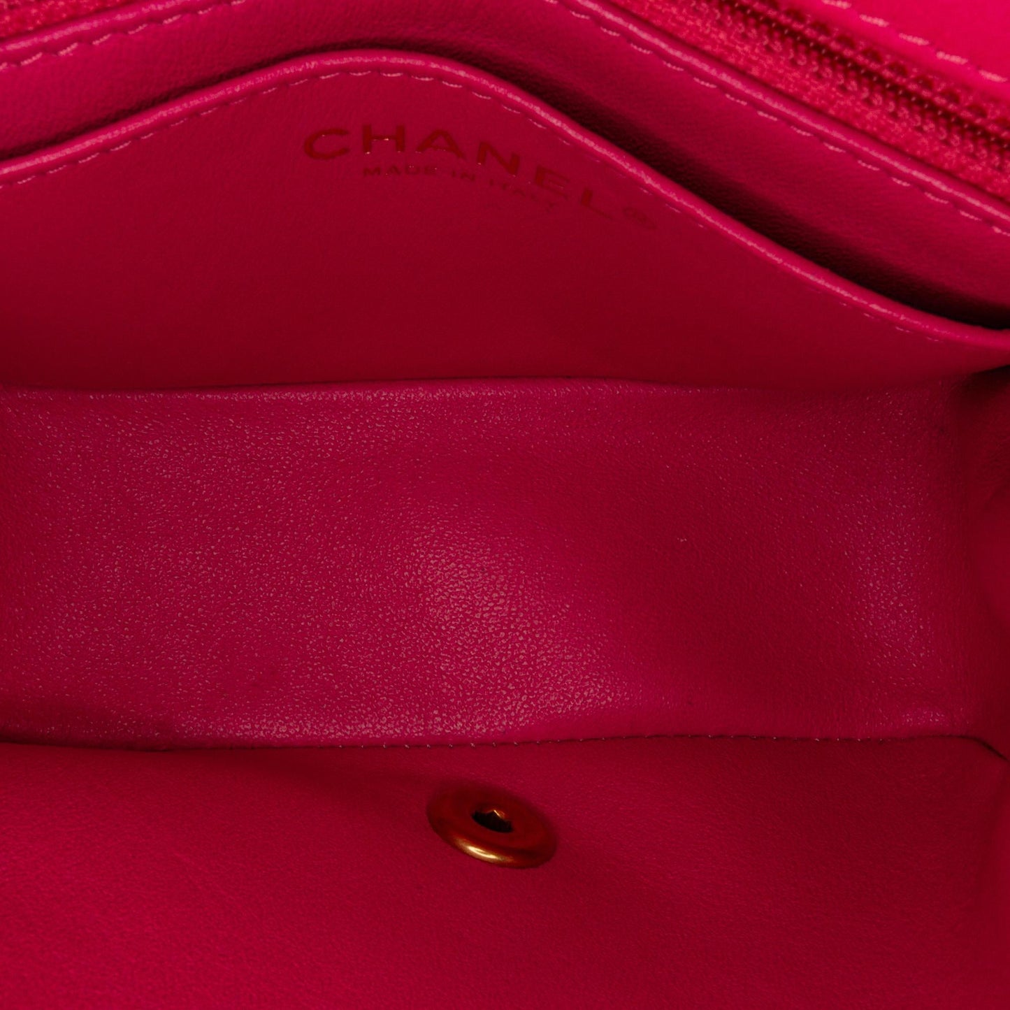 Chanel Mini Square Classic Chevron Lambskin Flap