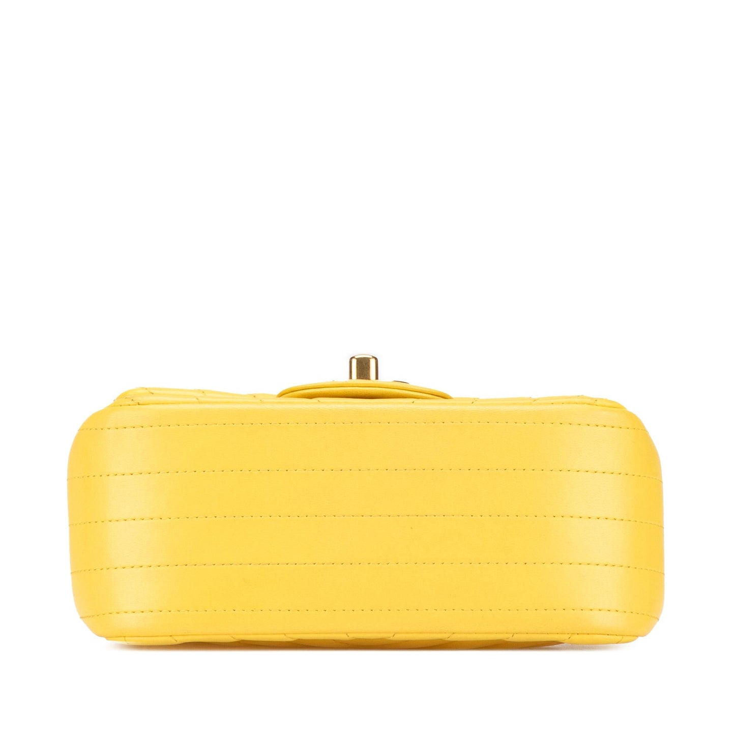 Chanel Mini Square Classic Chevron Lambskin Single Flap
