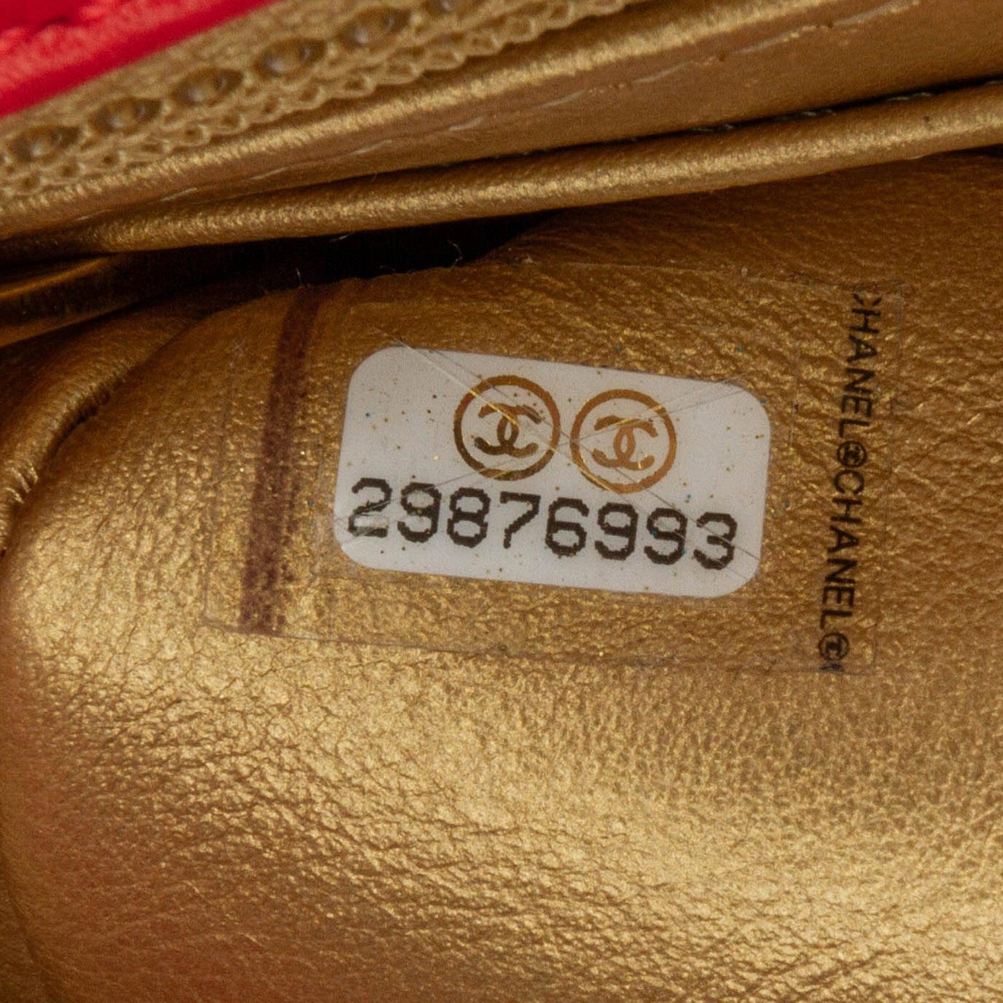 Chanel Mini Square Classic Lambskin Pearl Crush Flap
