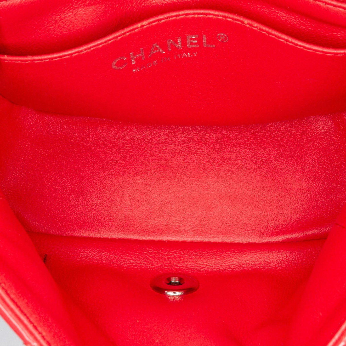 Chanel Mini Square Classic Patent Single Flap