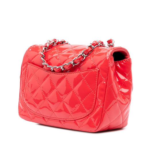 Chanel Mini Square Classic Patent Single Flap
