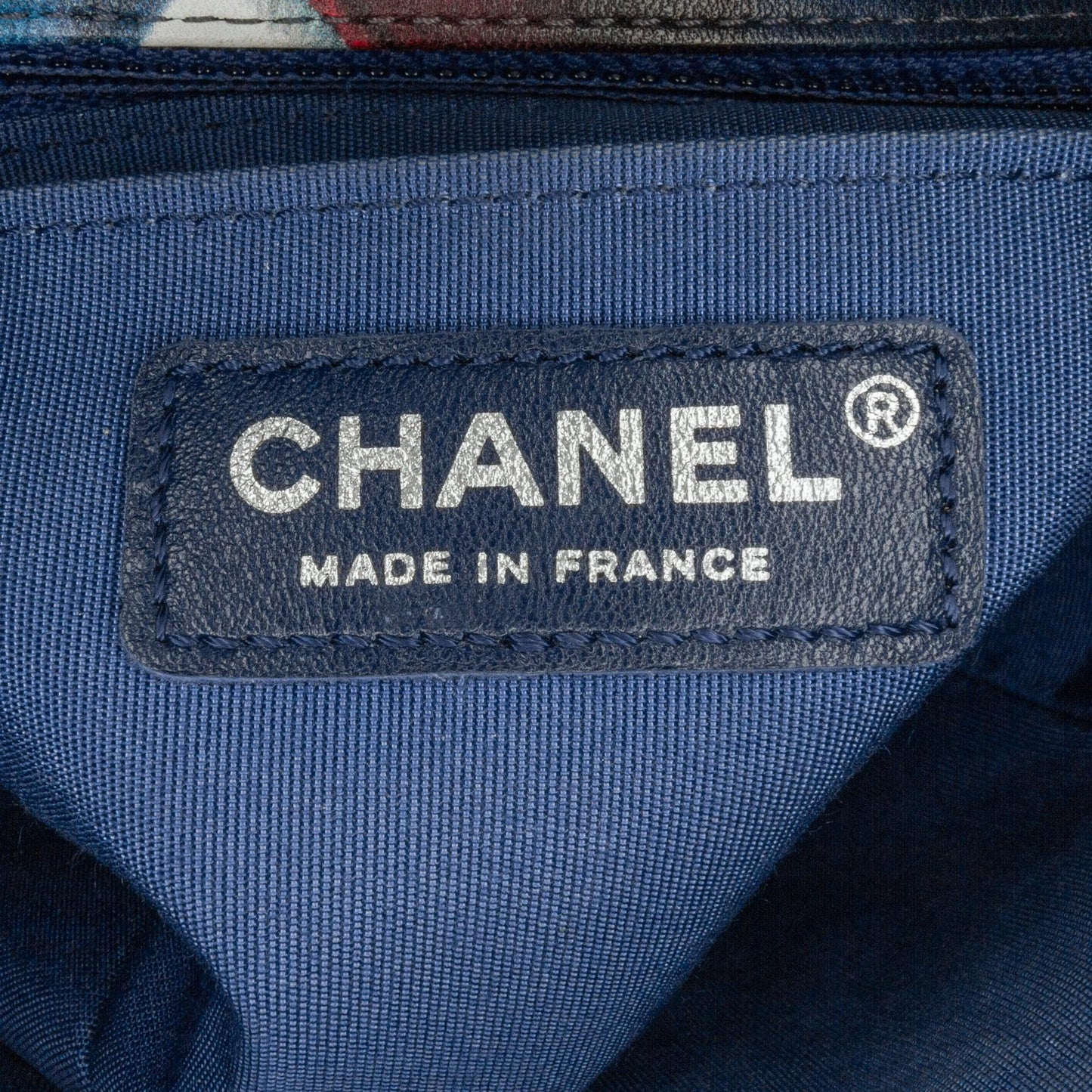 Chanel Mini Square Classic Printed Lambskin Airlines Flap