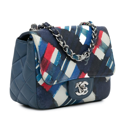 Chanel Mini Square Classic Printed Lambskin Airlines Flap