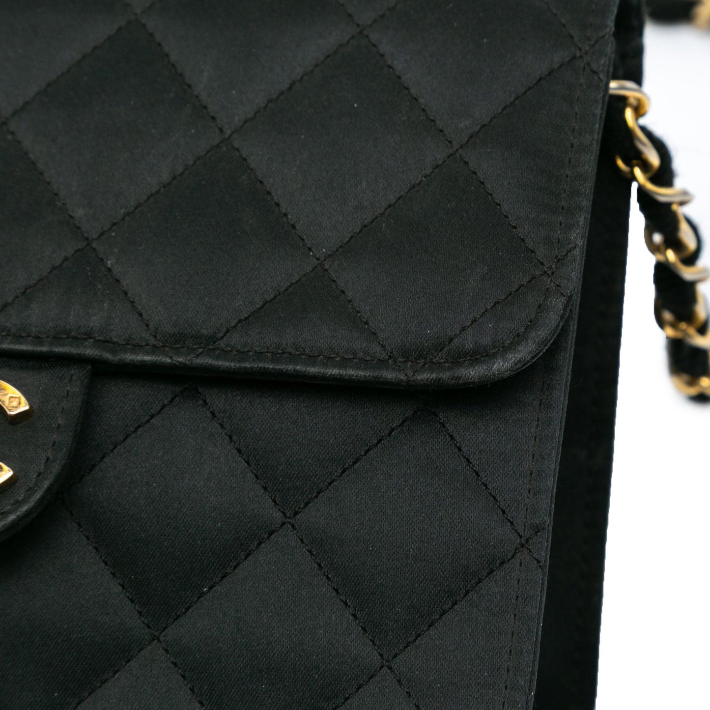Chanel Mini Square Classic Satin Single Flap