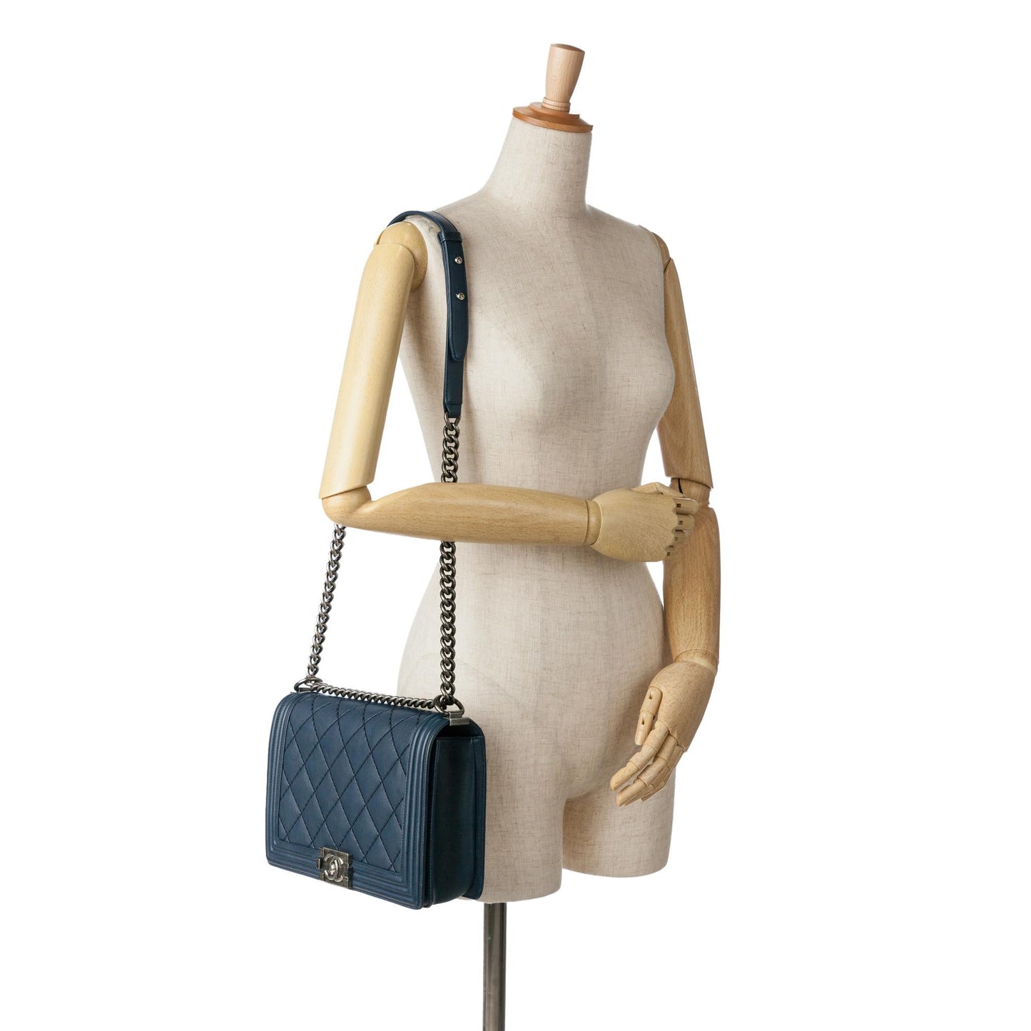 Chanel New Medium Calfskin Double Stitch Boy Flap (SHG-LubuFw)