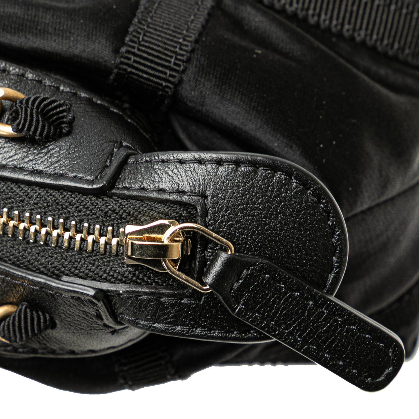Chanel Nylon Grosgrain Lifestyle Clutch with Chain