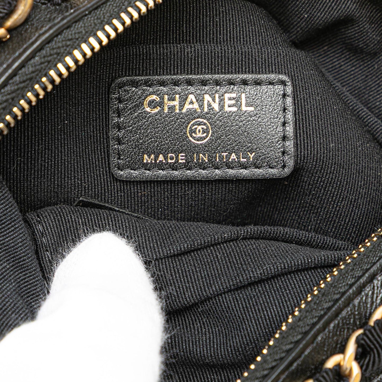 Chanel Nylon Grosgrain Lifestyle Clutch with Chain