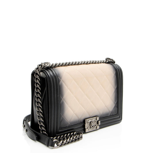 Chanel Ombre Lambskin New Medium Boy Bag