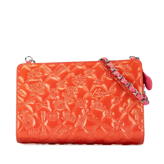 Chanel Patent Calfskin Lucky Symbols Shoulder Bag (SHG-ZPRkza)