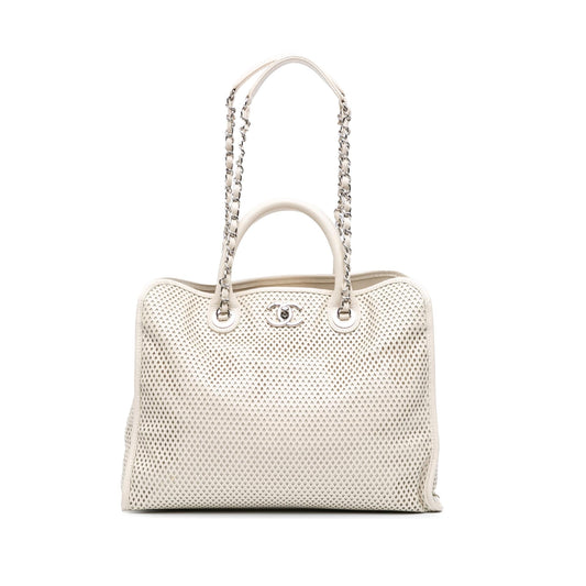 Chanel Perforated Calfskin Up In The Air Satchel