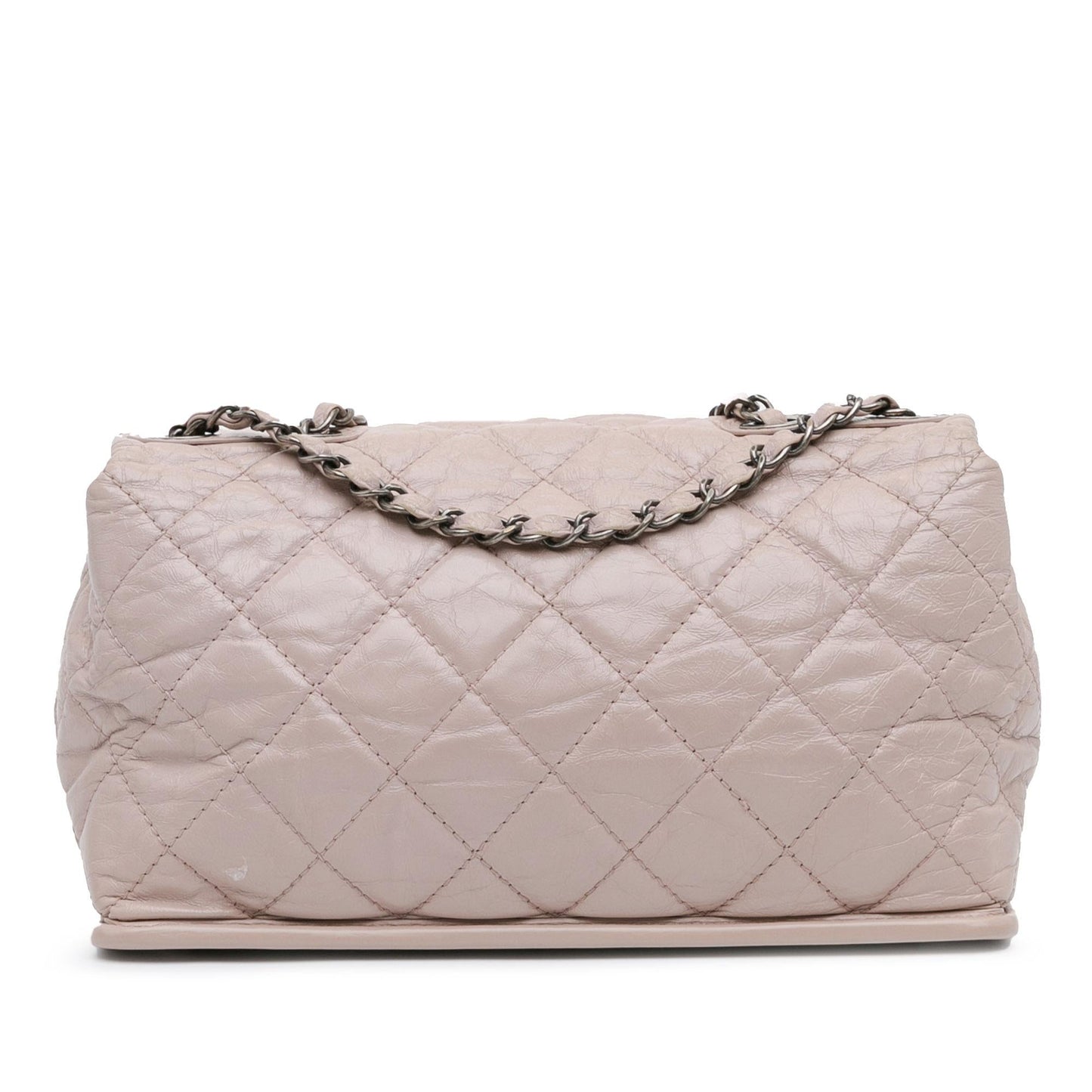 Chanel Quilted Aged Calfskin Single Flap (SHG-vBvXcU)