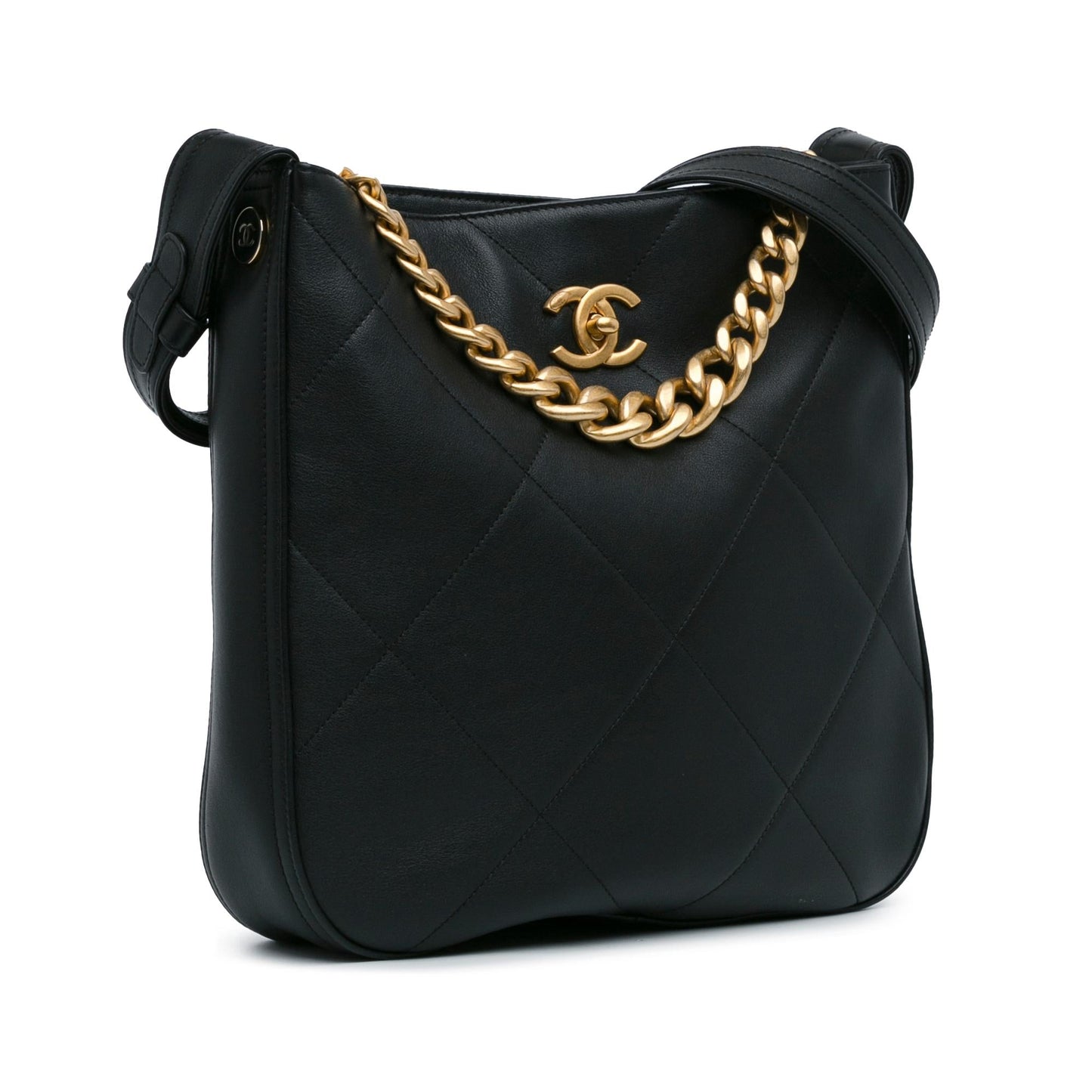 Chanel Quilted Calfskin Easy Mood Hobo (SHG-NA7iAJ)