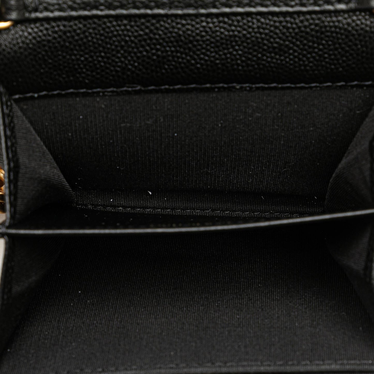 Chanel Quilted Caviar Boy Card Holder with Chain
