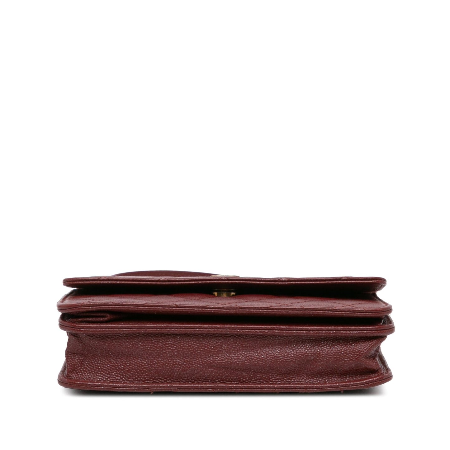 Chanel Quilted Caviar Square Wallet on Chain