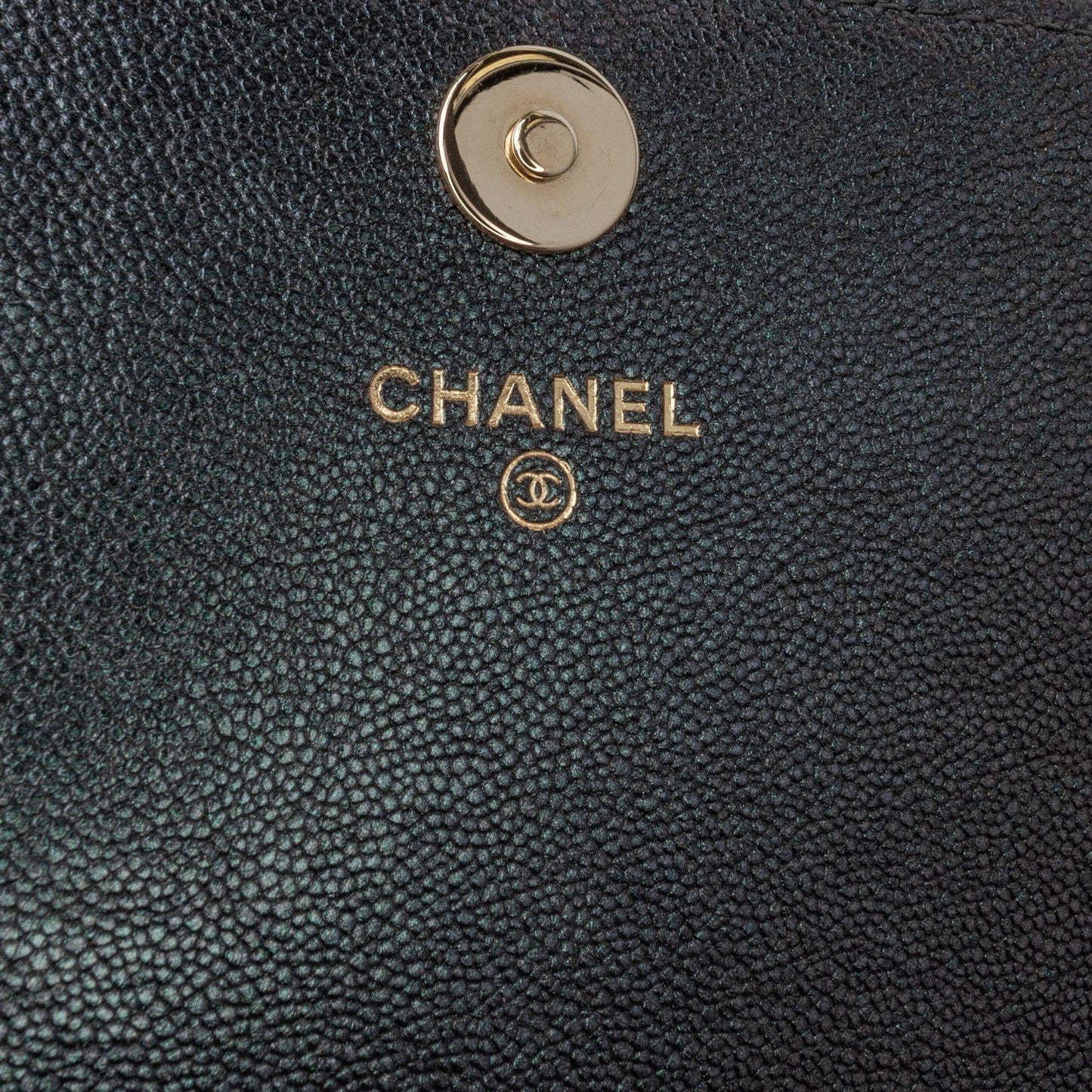 Chanel Quilted Caviar Square Wallet on Chain
