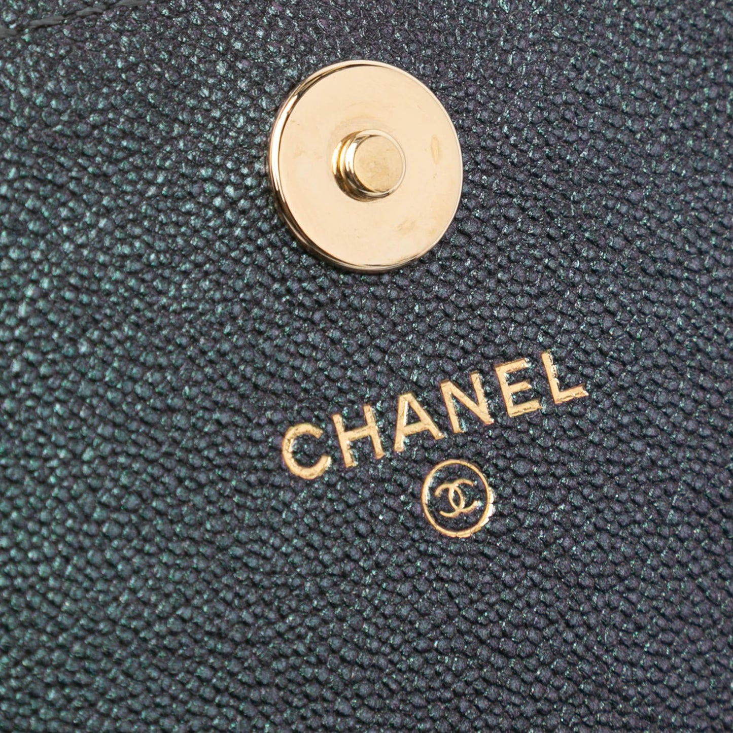 Chanel Quilted Caviar Square Wallet on Chain
