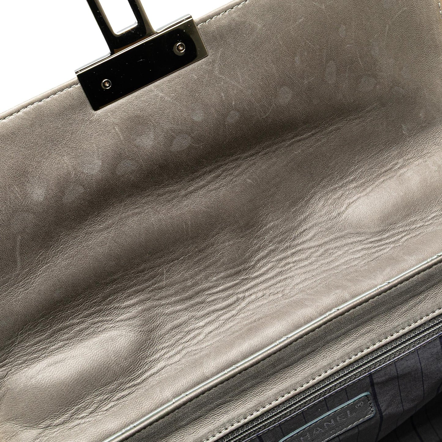 Chanel Quilted Glazed Calfskin Mademoiselle Lock Kelly Flap