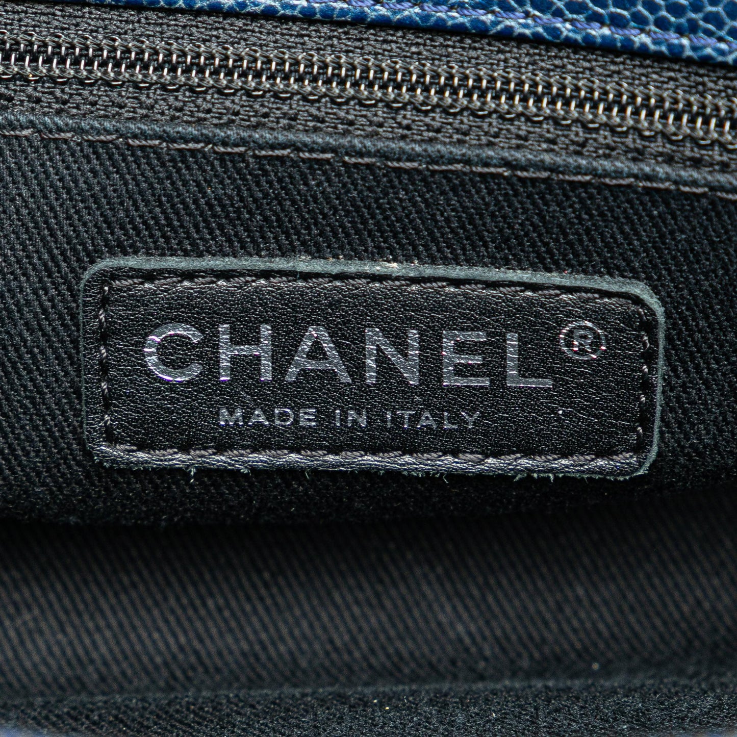 Chanel Quilted Iridescent Caviar Chic Shopping Tote