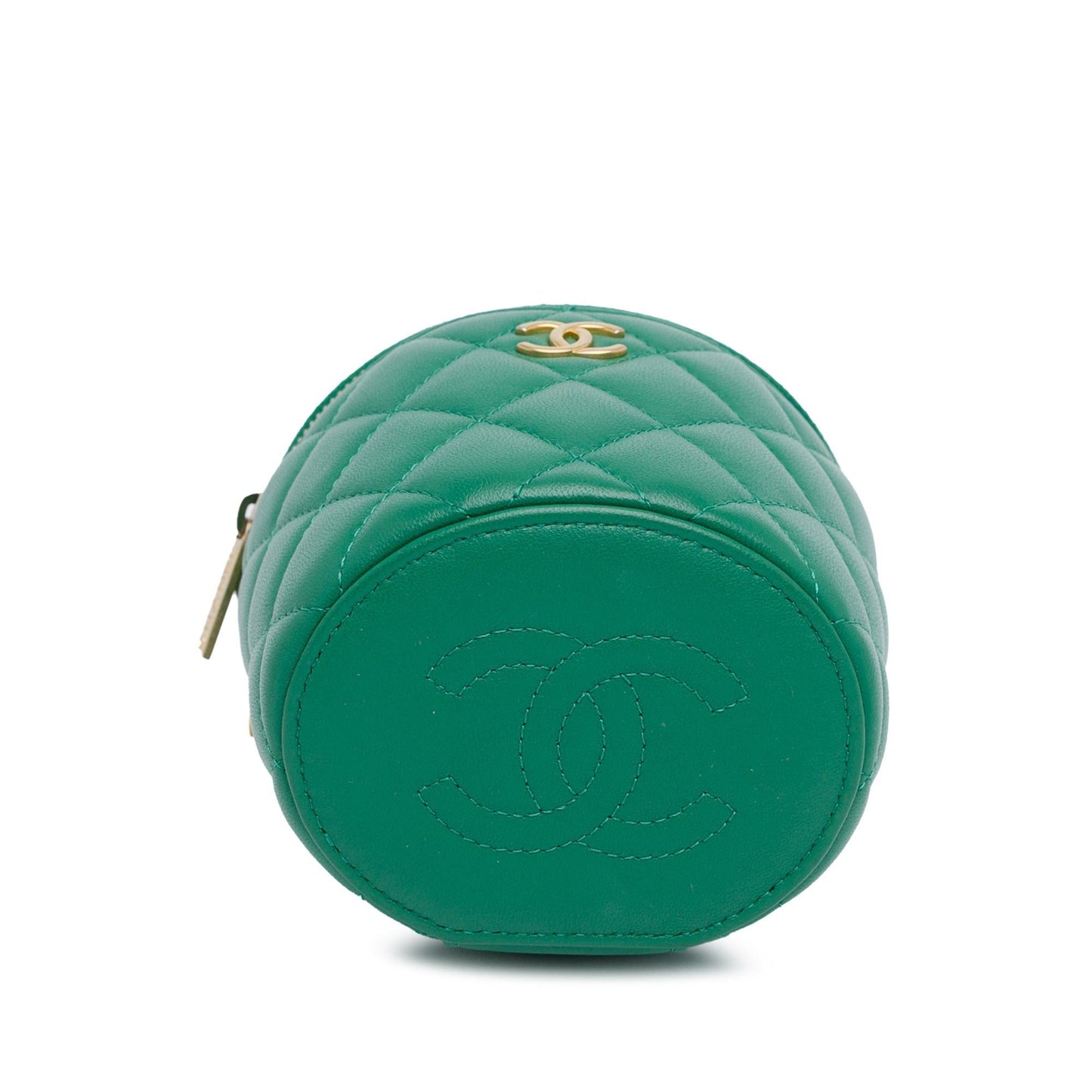 Chanel Quilted Lambskin Afternoon Tea Vanity Case with Chain