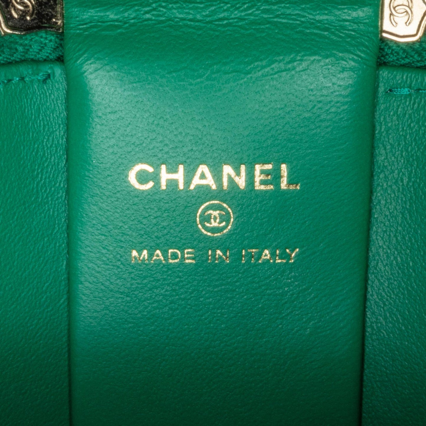 Chanel Quilted Lambskin Afternoon Tea Vanity Case with Chain