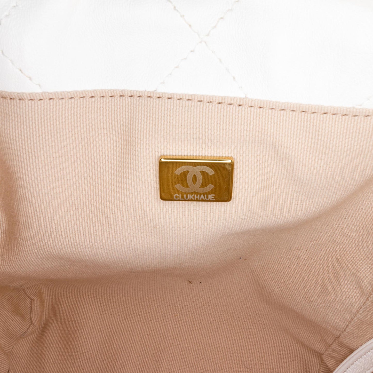 Chanel Quilted Lambskin Chain Around Bucket Bag