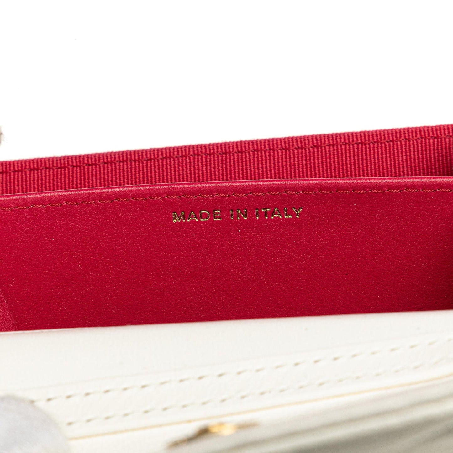 Chanel Quilted Lambskin Coco Love Card Holder On Chain
