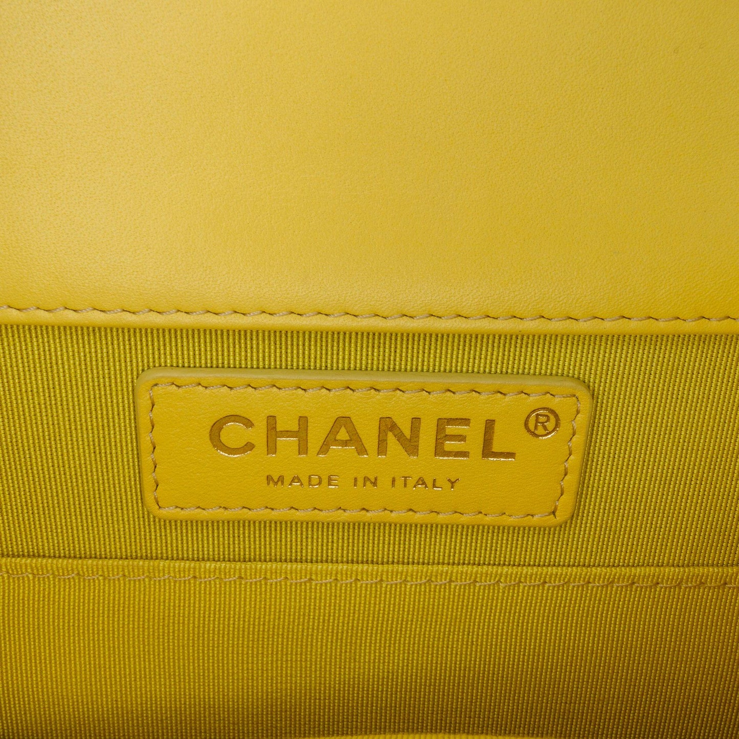 Chanel Quilted Lambskin North South Boy Flap