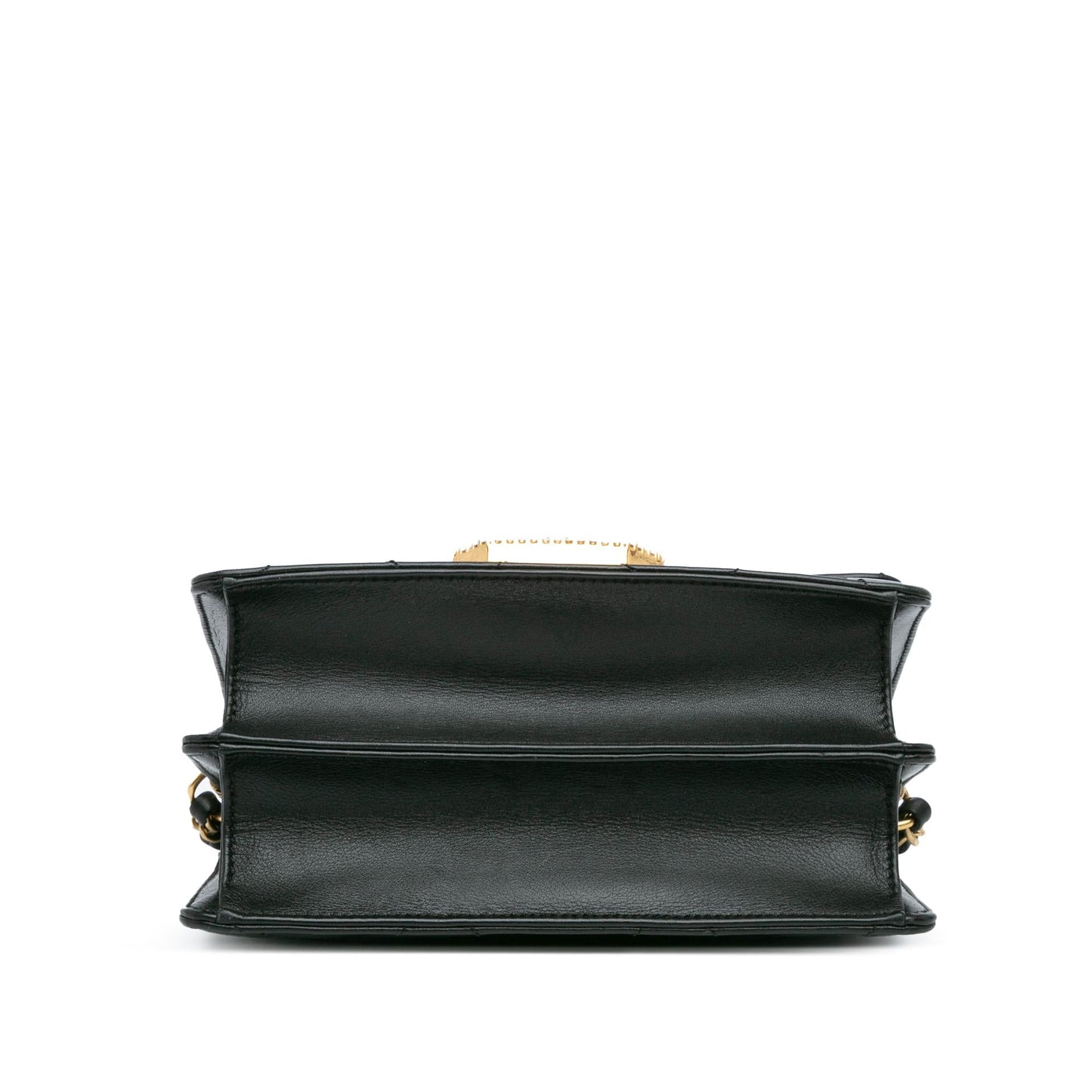 Chanel Quilted Lambskin Octagonal Buckle Crossbody