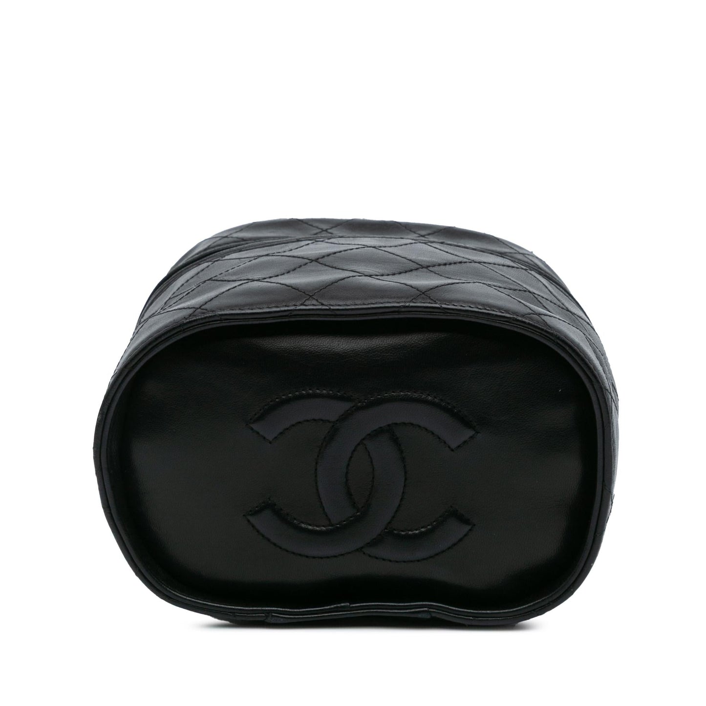 Chanel Quilted Lambskin Tassel Vanity Case