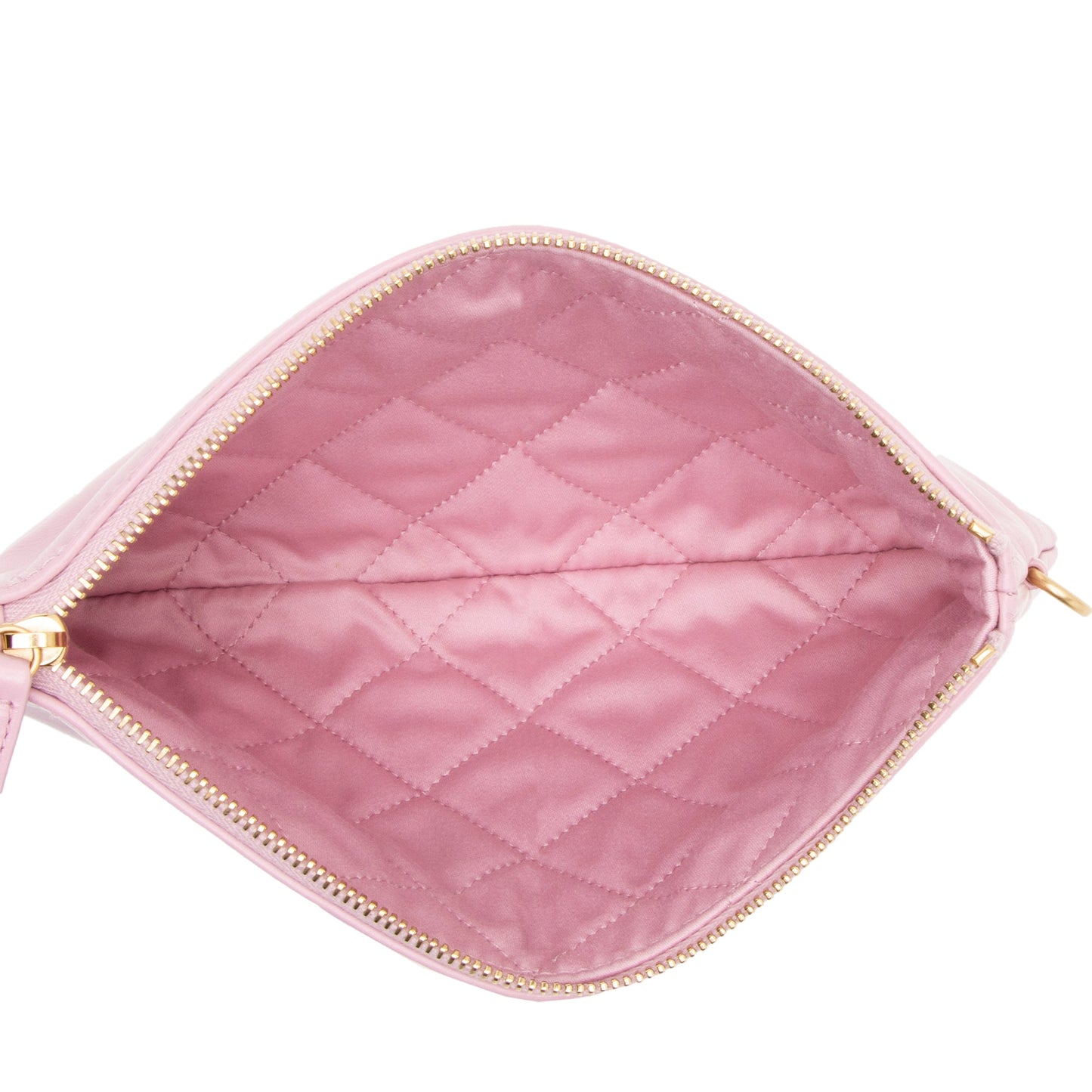 Chanel Quilted Shiny Calfskin Small Chanel 22 Pochette (SHF-g18YmJ)